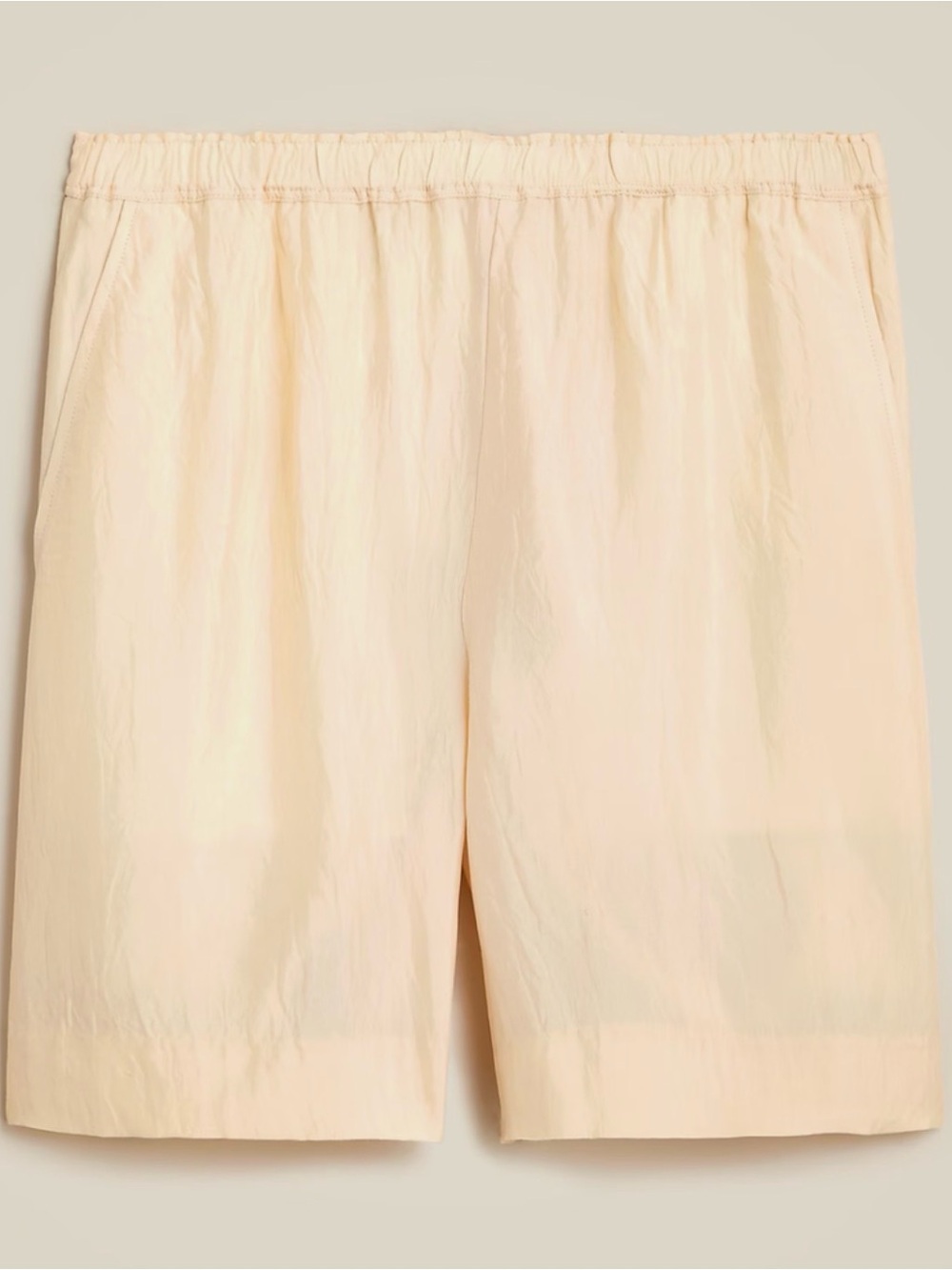J. Crew Cream Elastic-Waist Women’s Shorts